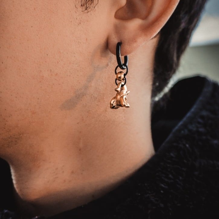 aro colgante de Elefante para hombre 9 aro colgante de Elefante para hombre - Imagen 7