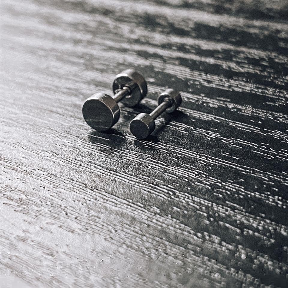 Aro mancuerna Plateada 4 Aro mancuerna Plateada - Imagen 2