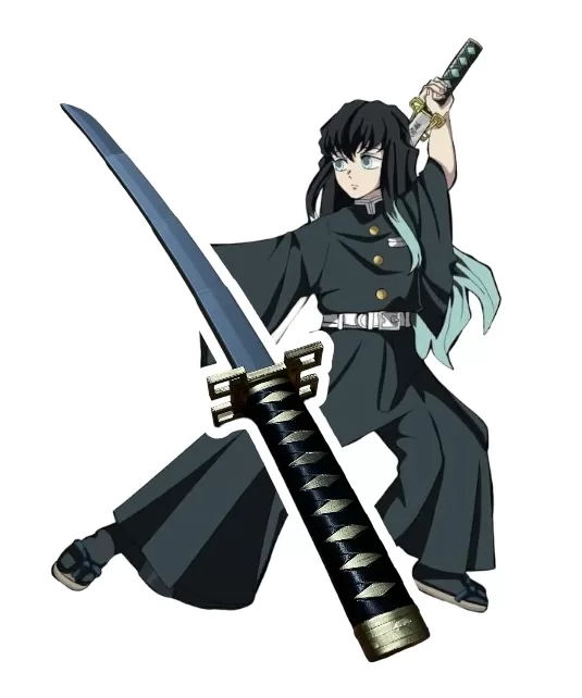 Katana de tokito demon slayer retráctil