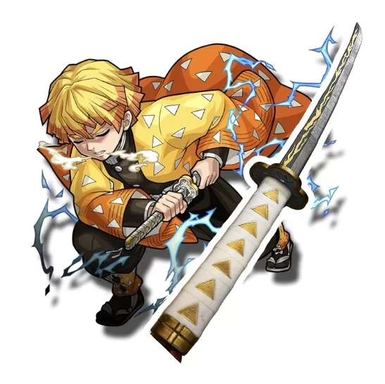 katana de zenitsu demon slayer retráctil